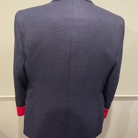 Insomnia blazer double blazer black/red suede lapel SZ 2x - Picture 2 of 4